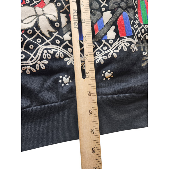 Holiday Time Christmas Sweatshirt Womens Large Ugly Xmas Sweater Tree Snowflakes - Picture 11 of 16